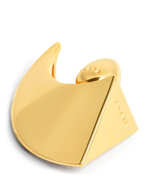 Alaïa Metallic Small Edge Earrings