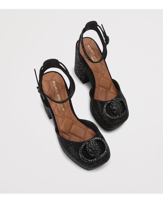 Kurt Geiger Black Embellished Chelsea Platform Pumps