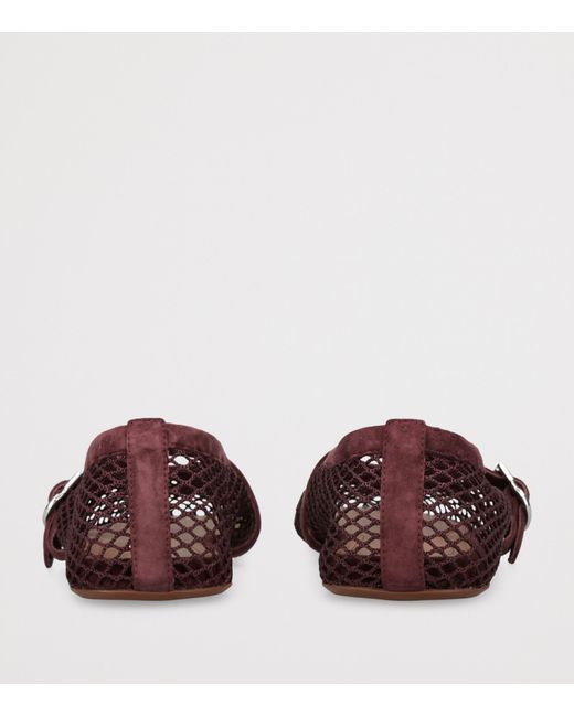 Alaïa Brown Mesh Ballet Flats