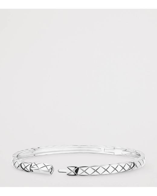 Chanel White Coco Crush Bangle
