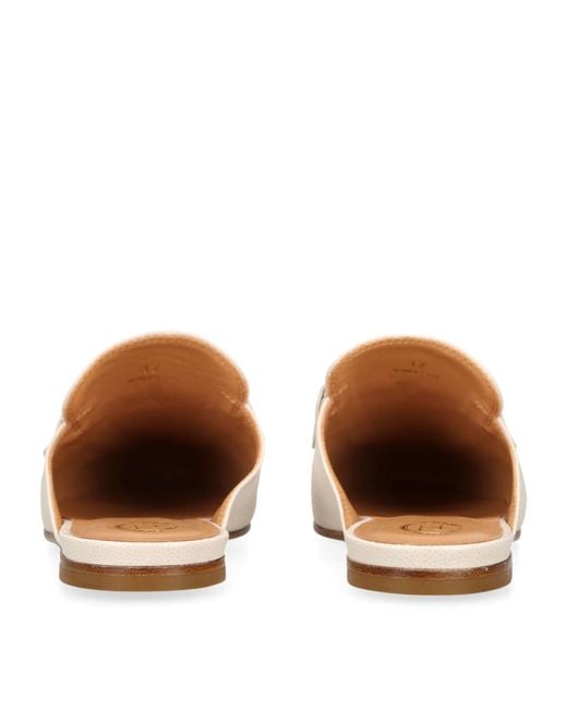 Tod's Natural Leather Slippers