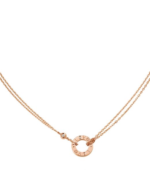 Cartier Natural And Diamond Love Necklace
