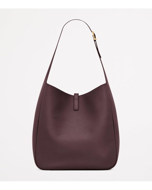 Saint Laurent Purple Large Calfskin Le 5 À 7 Shoulder Bag