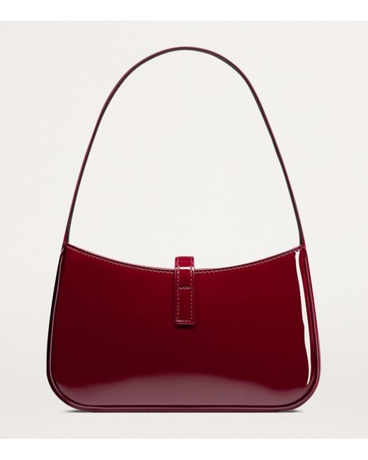 Saint Laurent Red Mini Patent Leather Le 5 À 7 Shoulder Bag