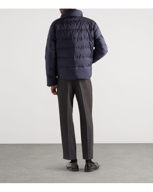 Prada Blue Re-Nylon Puffer Jacket for men