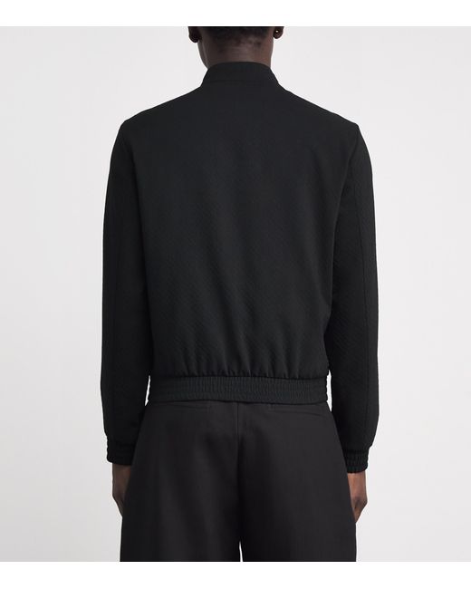Emporio Armani Black Technical Fabric Jacket for men
