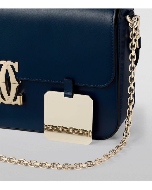 Cartier Blue Small Leather C De Shoulder Bag