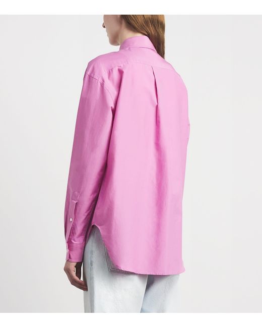 Polo Ralph Lauren Pink Cotton-Silk Relaxed-Fit Shirt