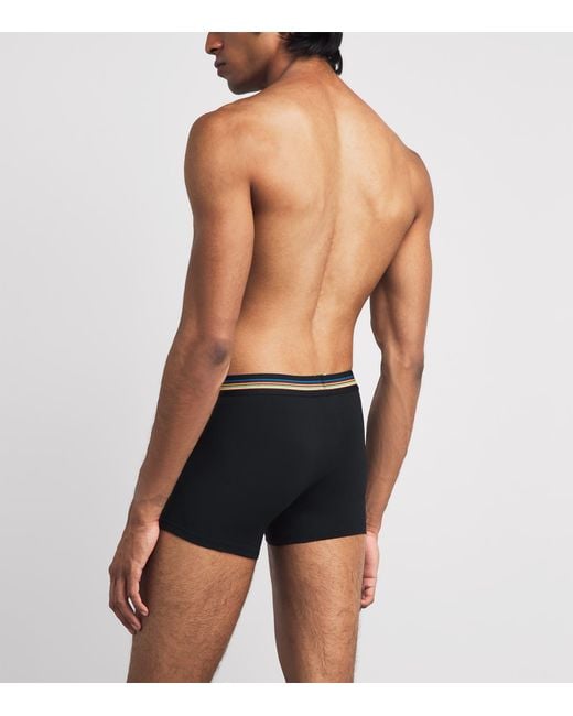 Paul Smith Black Stretch-Organic Cotton Trunks for men