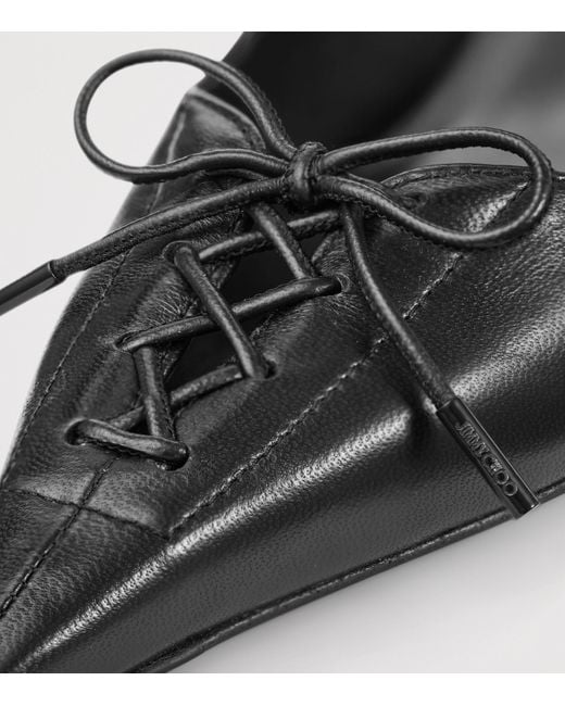 Jimmy Choo Black Scarlett 95 Leather Pumps