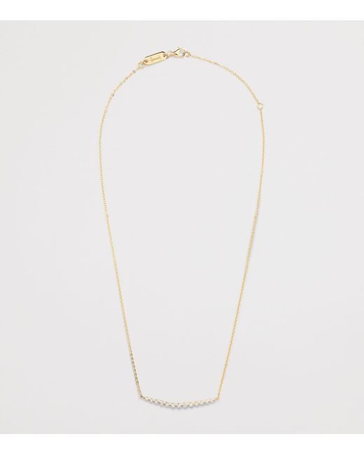 Harrods Metallic And Diamond Graduating Pendant Necklace