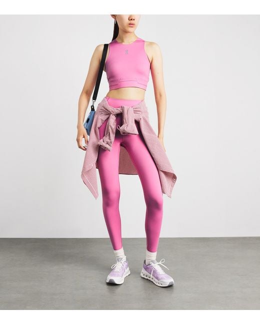 On Shoes Pink Train Leggings