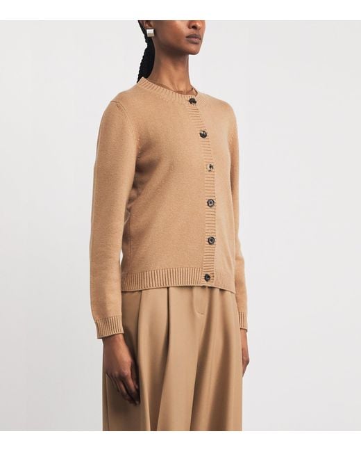 Harrods Natural Cashmere-Cotton Cardigan