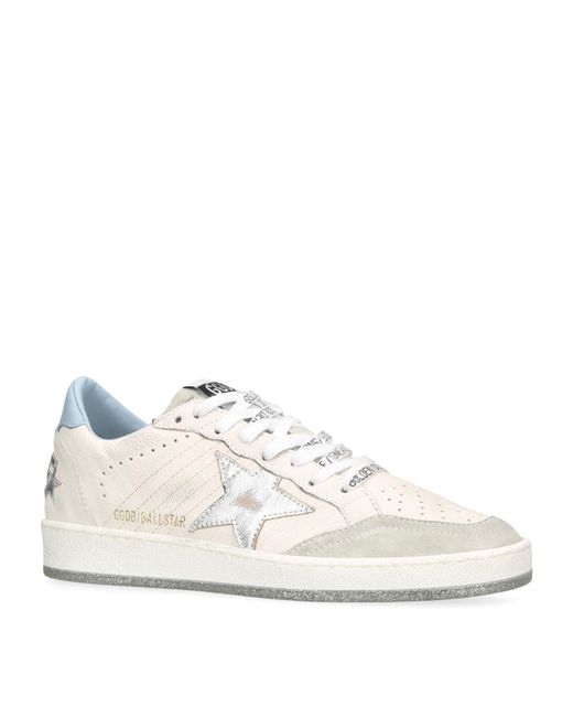 Golden Goose Deluxe Brand White Leather Ball Star Sneakers