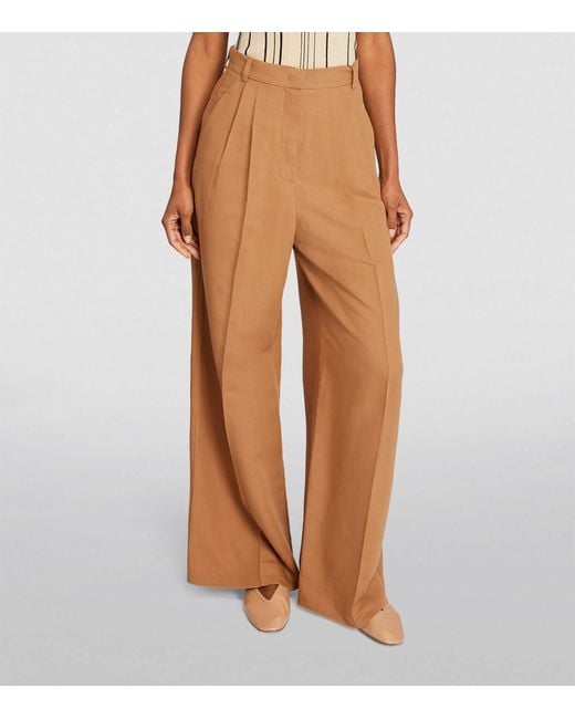 Weekend by Maxmara Brown Wide Tailored Trousers