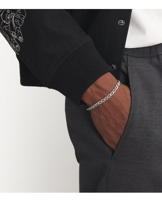 Tom Wood Metallic Sterling Cable Bracelet for men