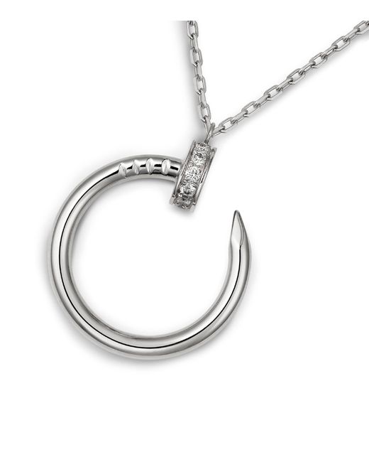 Cartier Metallic And Pavé Diamond Juste Un Clou Necklace