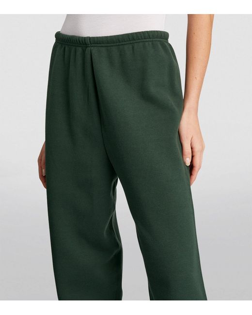 Skims Green Fleece Straight-leg Classic Sweatpants