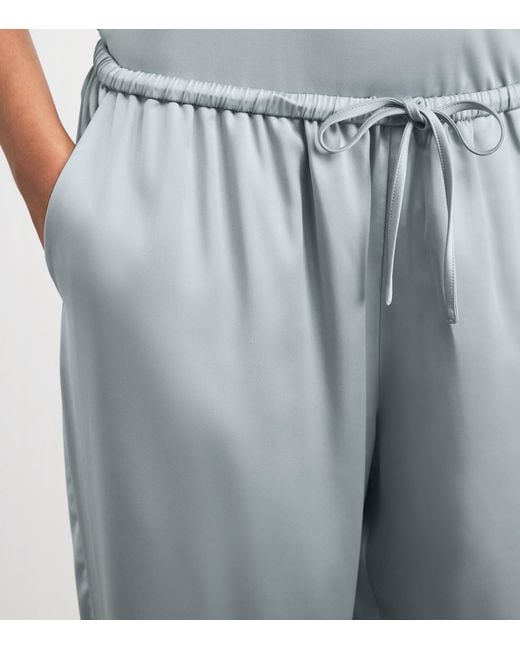 Stylein Gray Meike Wide-Leg Trousers