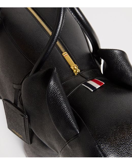 Thom Browne Black Leather Elephant Top-Handle Bag