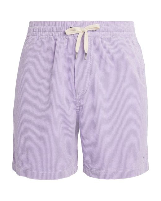 Polo Ralph Lauren Purple Cotton Corduroy Polo Prepster Shorts for men