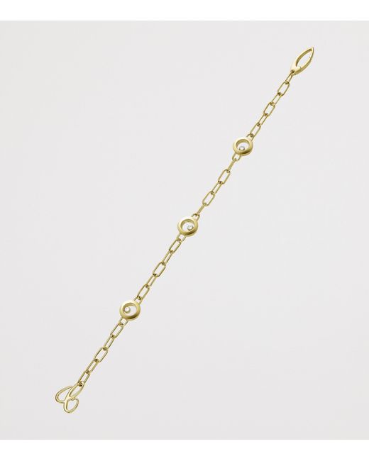 Chopard Metallic And Diamond Happy Diamonds Icons Bracelet