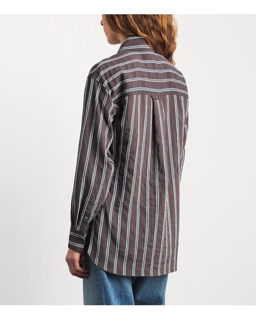 Veronica Beard Gray Stripe Lloyd Shirt