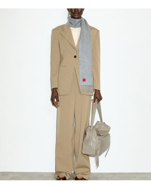 MAX&Co. Natural Single-Breasted Blazer