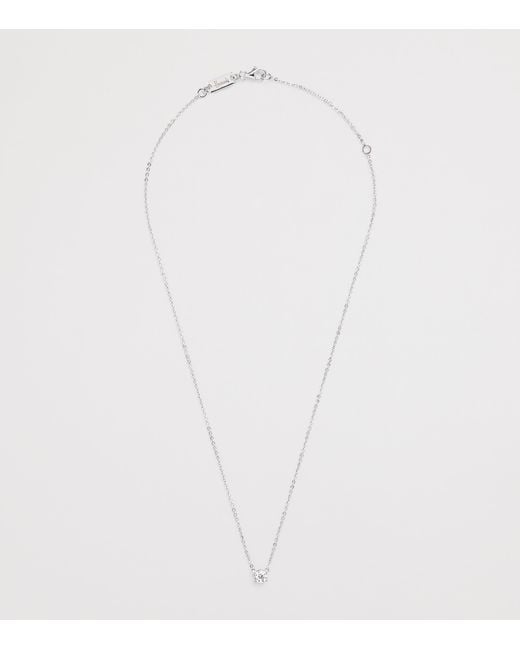 Harrods Metallic And Diamond Pendant Necklace