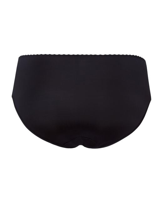 Hanro Black Satin Deluxe Midi Briefs