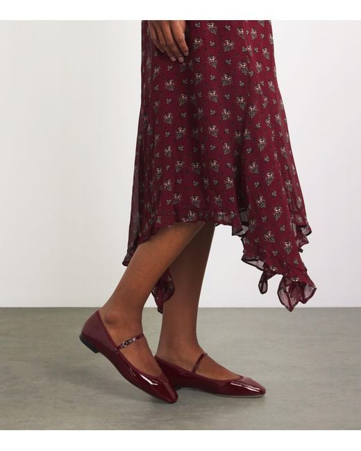 PAIGE Red Patent Leather Jolie Ballet Flats