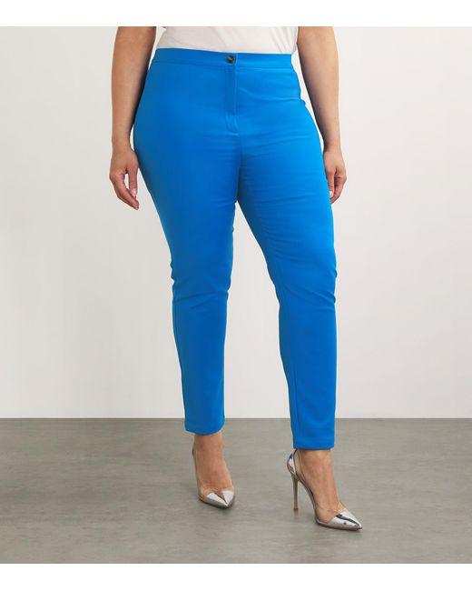 Marina Rinaldi Blue Slim Tailored Trousers