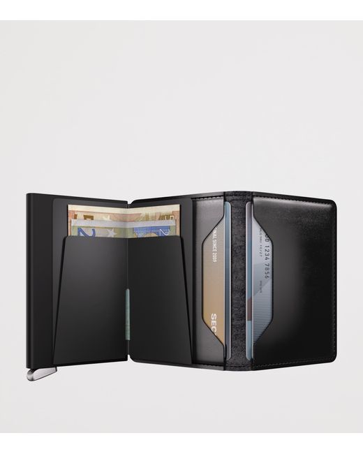 Secrid Gray Leather Slimwallet for men