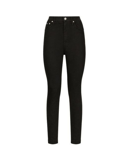 Dolce & Gabbana Women's Black High-Rise Skinny Jeans