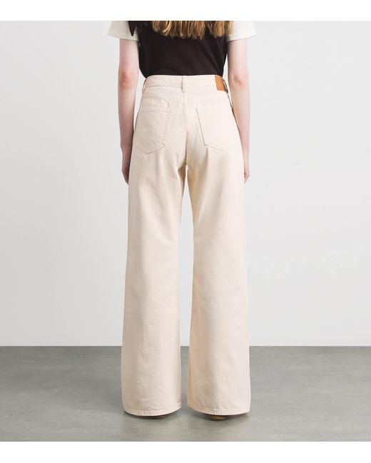 Claudie Pierlot Natural High-Rise Flared Jeans