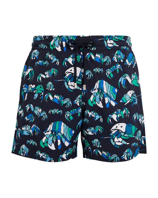 Vilebrequin Blue Hermit Crab Print Moorise Swim Shorts for men