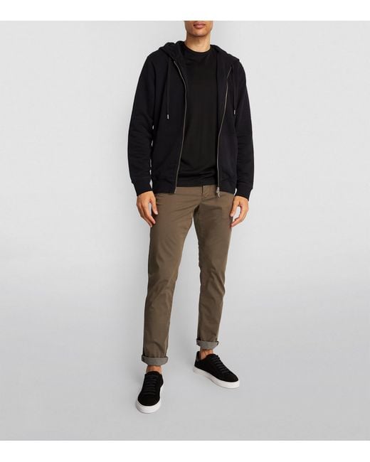 Sunspel Black Supima Cotton Classic T-Shirt for men