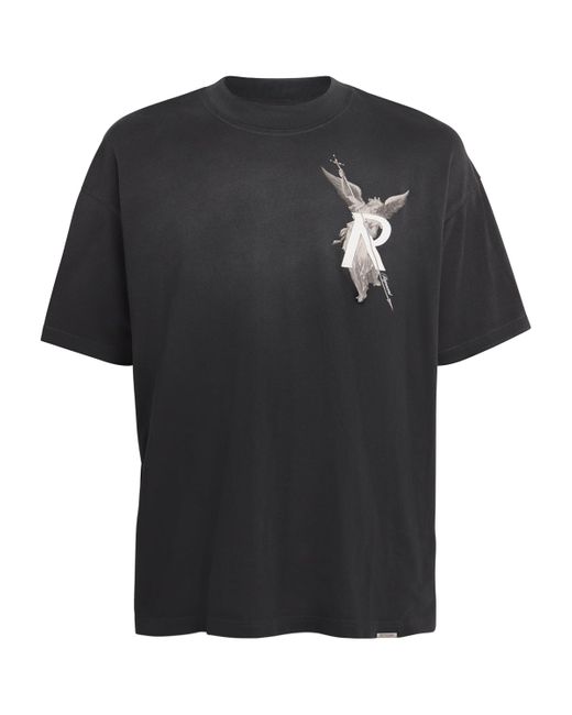 Represent Black Oversized Archangel T-Shirt for men