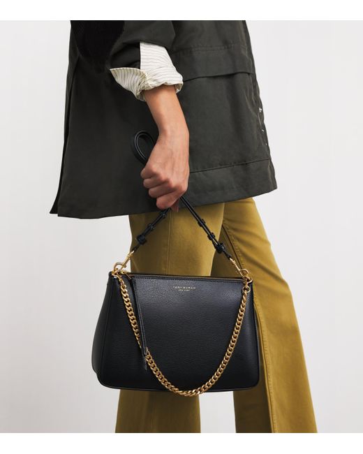 Tory Burch Black Leather Perry Shoulder Bag