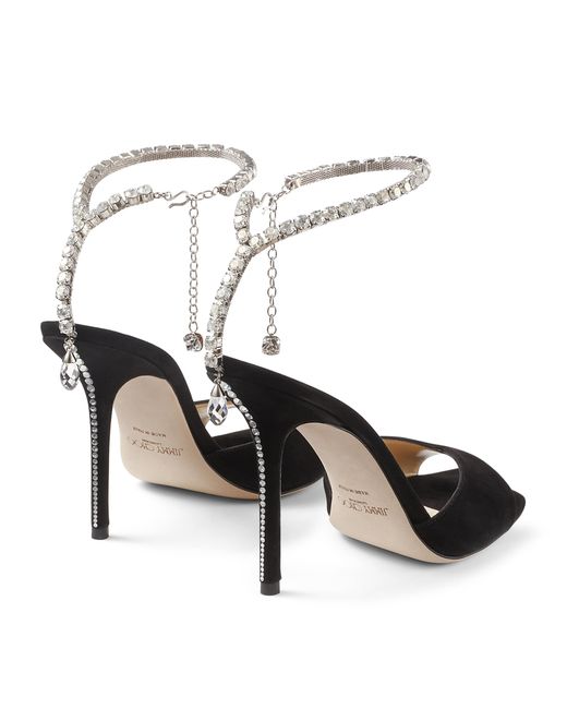 Jimmy Choo Black Saeda 100 Sandals