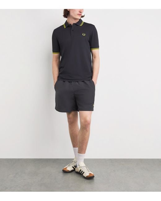Fred Perry Blue Logo Tennis Shorts