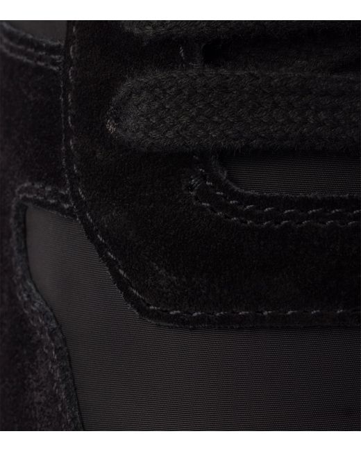 Prada Black Re-Nylon And Suede Prax 2.0 Low-Top Sneakers