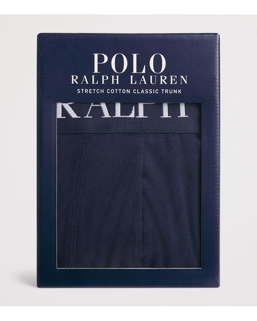 Polo Ralph Lauren Blue Stretch-Cotton Polo Bear Trunks for men