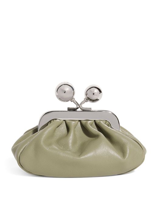 Weekend by Maxmara Green Nappa Leather Nano Pasticcino Bag