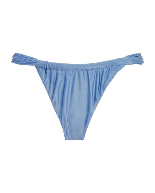 Faithfull The Brand Blue Andez Bikini Bottoms
