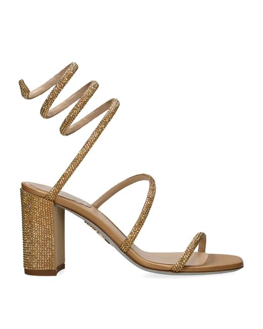 Rene Caovilla Metallic Embellished Cleo Sandals 80