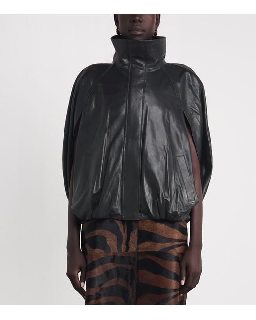Jonathan Simkhai Black Nappa Jada Leather Jacket