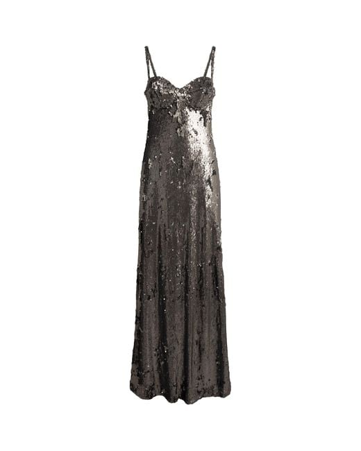 L'Agence Black Sequin Sayla Gown