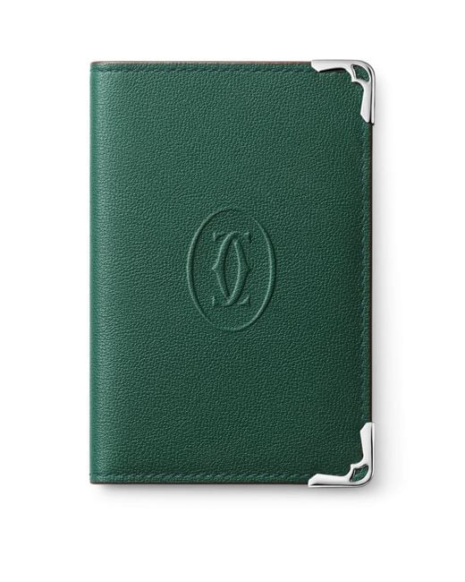 Cartier Green Leather Must Card Holder