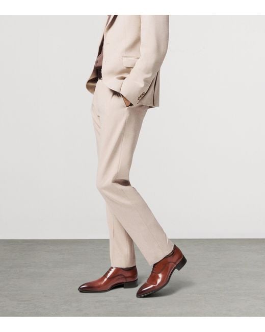Christian Louboutin Brown Pelvis Leather Oxford Shoes for men